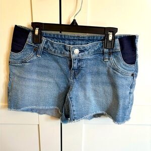 Gap Maternity Jean Shorts with Side Panels Size 25